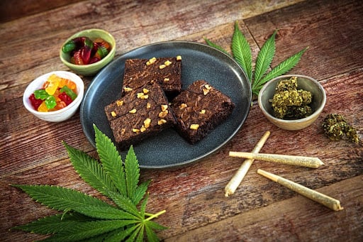 Cannabis edibles: brownies and gummies